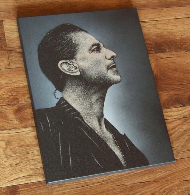 Depeche Mode Dave Gahan obraz na blasze... Grawer Staloryt