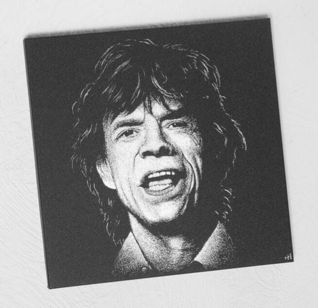 Rolling Stones Mick Jagger Obraz na blasze Grawer