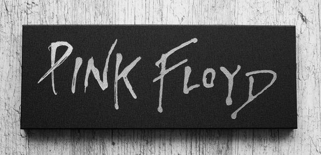 Pink Floyd logo grawerowane na blasze... Grawer Metal Stal