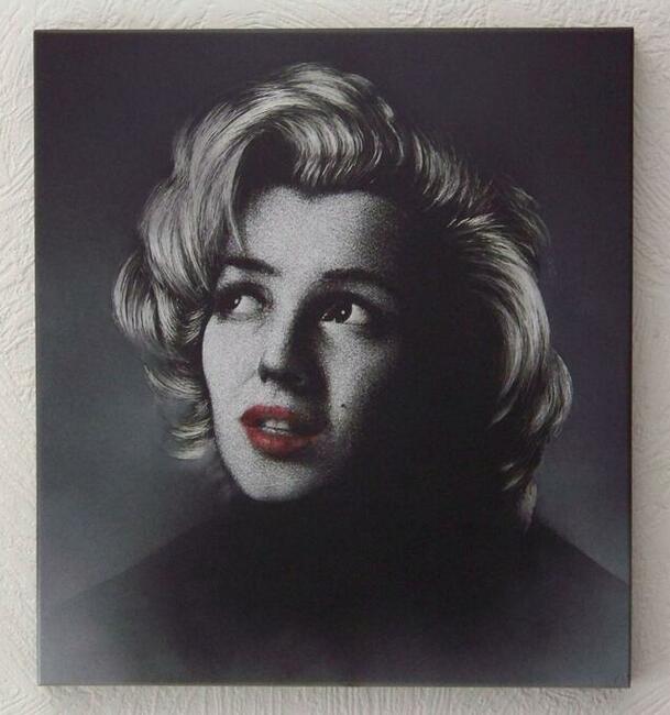 Marilyn Monroe Obraz ręcznie rzeźbiony... Grawerka
