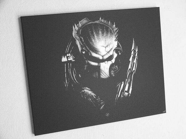 Predator Obraz ręcznie rzeźbiony w blasze Grawer