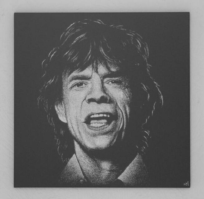 Rolling Stones Mick Jagger Obraz na blasze Grawer