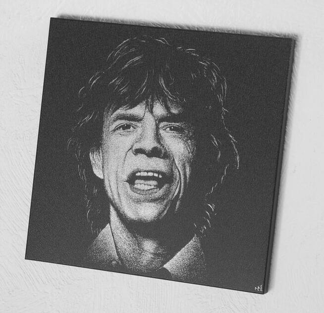 Rolling Stones Mick Jagger Obraz na blasze Grawer