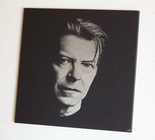 David Bowie Obraz na blasze ... Grawerka Staloryt Metal