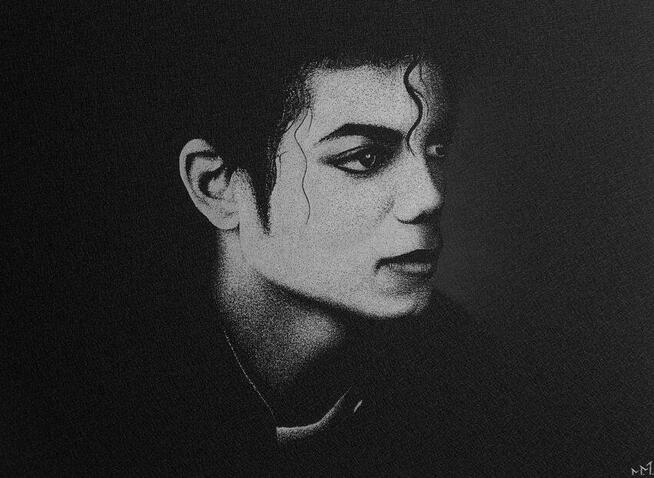 Michael Jackson Ręcznie grawerowany obraz Grawer