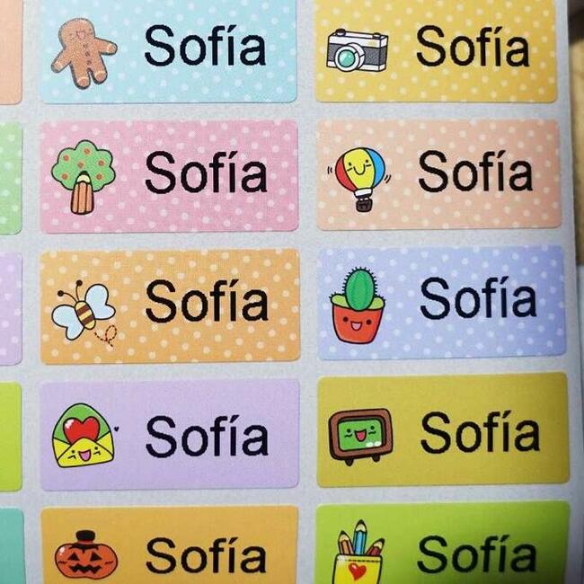 120szt Naklejek Imiennych