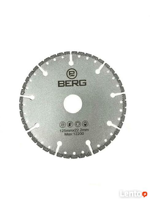 Tarcza Diamentowa 125 mm Lutowana Próżniowo Berg B409812508