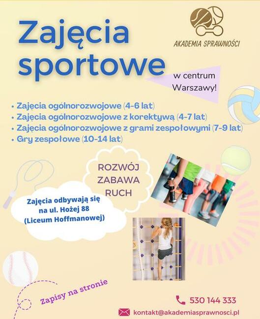 Zajęcia sportowe ogólnorozwojowe dla dzieci
