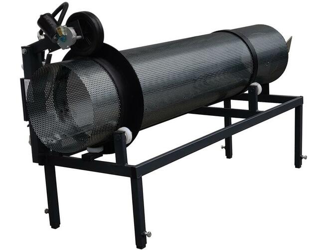 Przesiewacz Do Pelletu Rotacyjny Bębnowy Blacha Czarna fi5mm