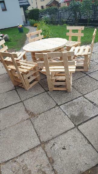 Meble ogrodowe z palet
