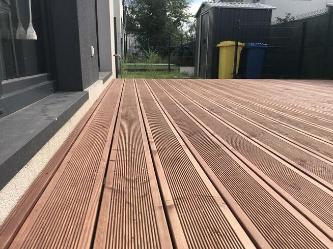 Kompleksowa wykonanie montaż budowa tarasu drewnianego W-wa