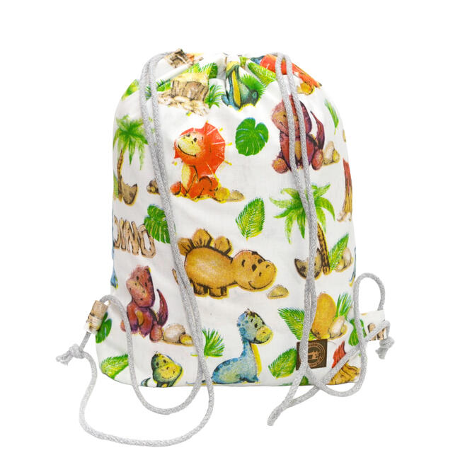 Plecak Worek Bawełniany dla dzieci Małe Dinozaury