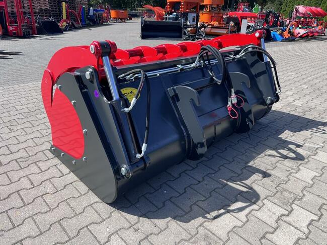 Szuflo krokodyl zęby wypalane lemiesz Hardox weidemann jcb