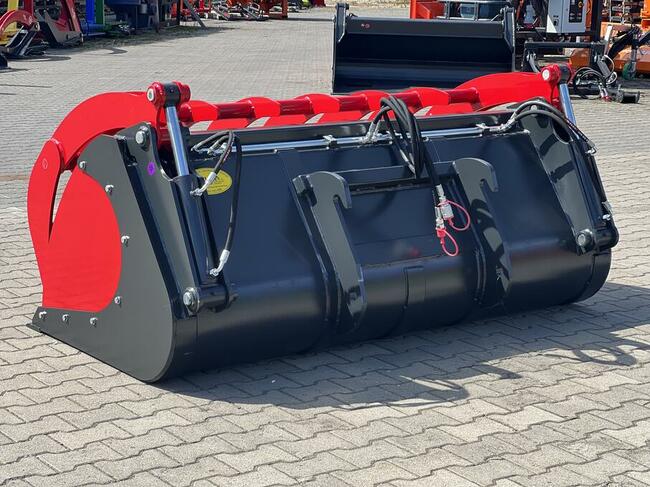 Szuflo krokodyl zęby wypalane lemiesz Hardox weidemann jcb