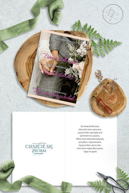 Kartki xxl ślub, duże kartki ślubne, pamiątki ślub Poznań