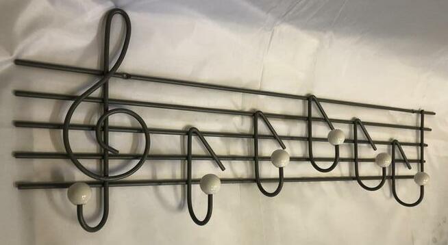 Wieszak Nuty - metaloplastyka