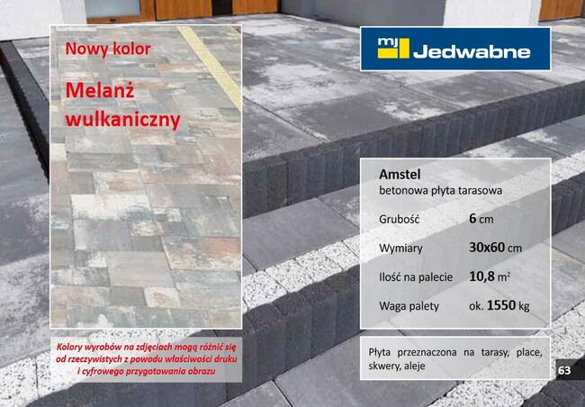 Duża płyta tarasowa lub chodnikowa 30x60 | Rózne kolory