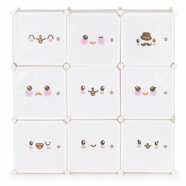 Regał Szafka modułowa dla dzieci, 9 półek, pokój dziecięcy