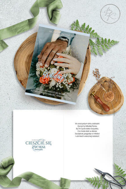 Kartki xxl ślub, duże kartki ślubne, pamiątki ślub Poznań