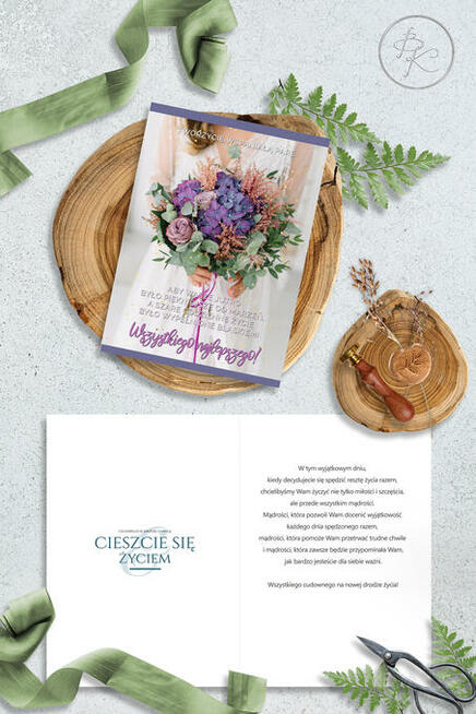 Kartki xxl ślub, duże kartki ślubne, pamiątki ślub Poznań