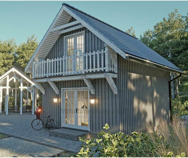 Dom szkieletowy 5mx7m z poddaszem użytkowym