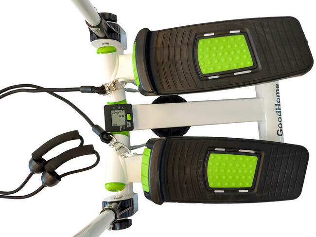 Stepper do ćwiczeń, skrętny z uchwytami i linkami