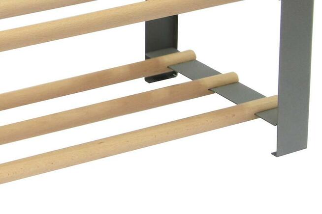 Stojak do butów z drewnem bukowym