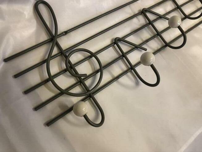 Wieszak Nuty - metaloplastyka