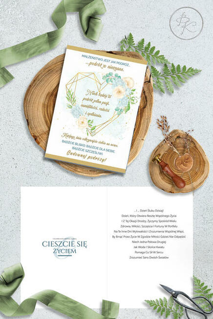 Kartki xxl ślub, duże kartki ślubne, pamiątki ślub Poznań