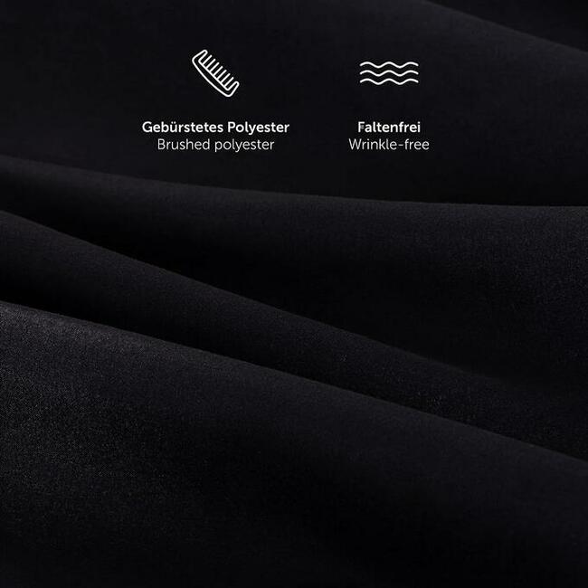 Poszewka na poduszkę Blumtal 80x50 czarna