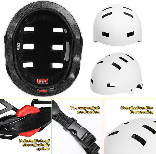 Kask rowerowy Vihir MTB BMX biały rozmiar S