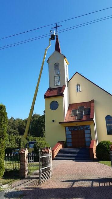 Usługi podnośnik koszowy, dźwigi wycinka drzew
