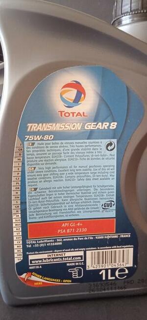 Total Transmission 75W-80do skrzyni manualnej