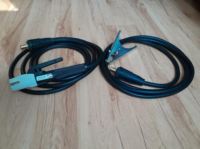 Przewody kable 35mm2 spawalnicze zestaw elektrodowy + masa