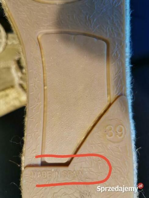 Firmowe Espadryle Ibiza Zamsz Beżowe Rozm.39