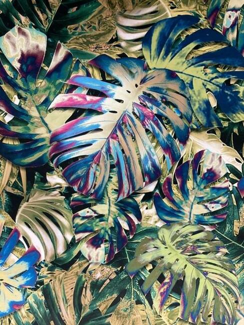 Monstera, D-120, tkanina dekoracyjna, tapicerska