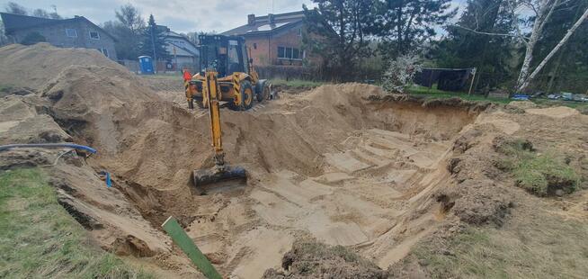 Prace ziemne. Koparko-ładowarka, minikoparka, koparka 3T, mi