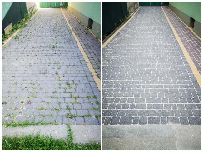 Mycie domów: dachu, elewacji, chodniku, przeszkleń