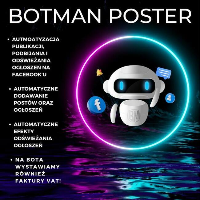 Bot dodający posty masowo na facebook