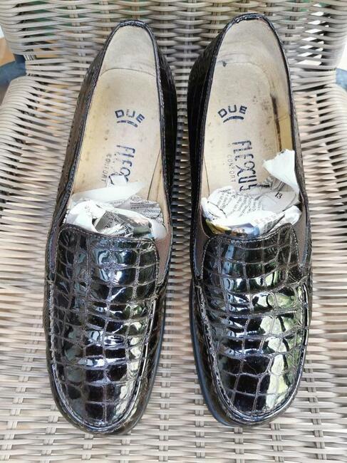 Mokasyny Skóra Naturalna Rozm.41 Wkładka 26,5cm JAK NOWE