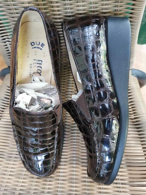 Mokasyny Skóra Naturalna Rozm.41 Wkładka 26,5cm JAK NOWE