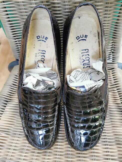 Mokasyny Skóra Naturalna Rozm.41 Wkładka 26,5cm JAK NOWE