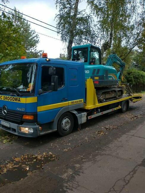 POMOC DROGOWA, laweta, transport maszyn, usługi minikoparka