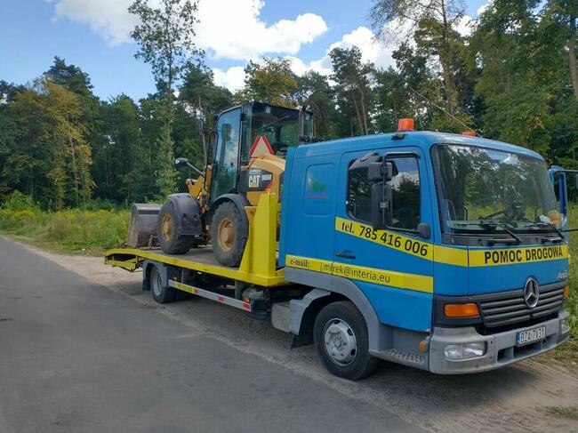 POMOC DROGOWA, laweta, transport maszyn, usługi minikoparka