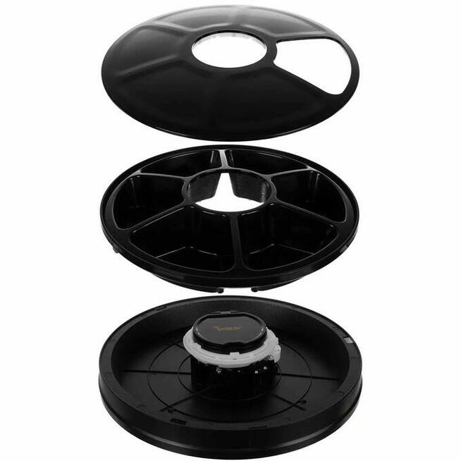 Automatyczny Czarny Podajnik Karmy