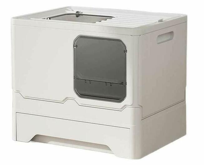 DUŻA Kuweta Składana z Szufladą + Łopatka