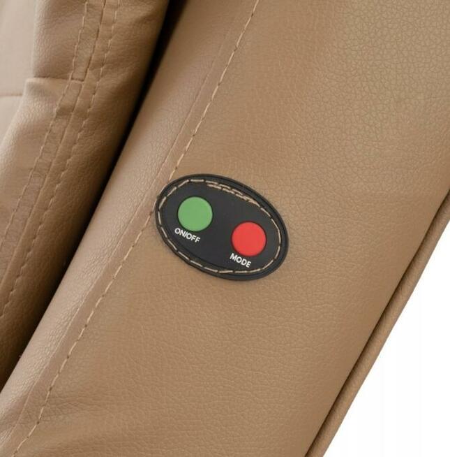 Wyprofilowane oparcie z masażem fotela ventor obszyte ekoskó