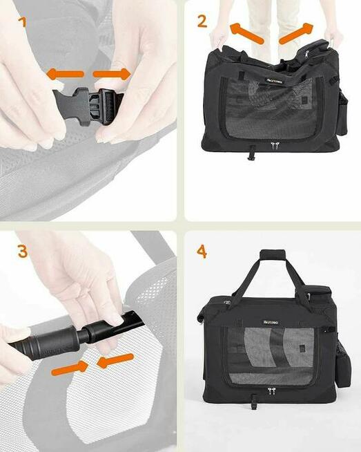 Bagażnik Dla Psa Kota Zwierząt Składany Lekka Klatka