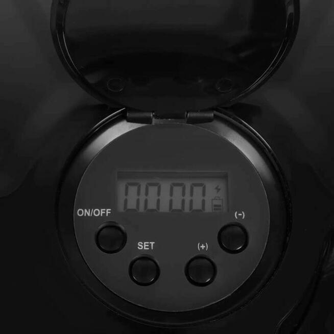 Automatyczny Czarny Podajnik Karmy