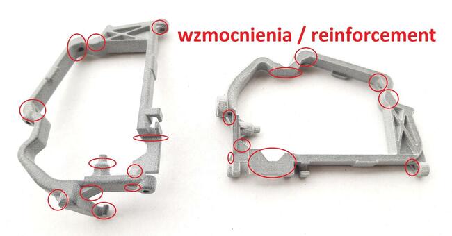 Lusterko Mercedes W140 W202 W210 - zestaw naprawczy.